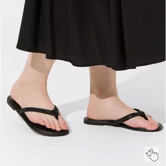 Torrid Rhinestone Knot Flip Flops - Picture 2 of 10